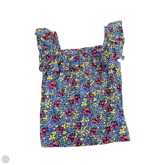 Top Sleeveless By Ann Taylor In Blue & Pink, Size: S