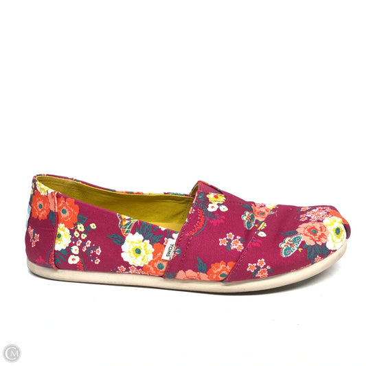Shoes Flats By Toms In Floral Print, Size: 8