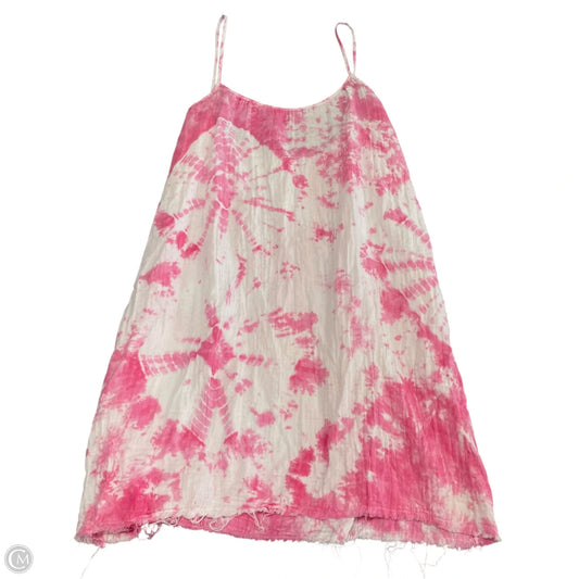 Top Sleeveless By Clothes Mentor In Pink & White, Size: M