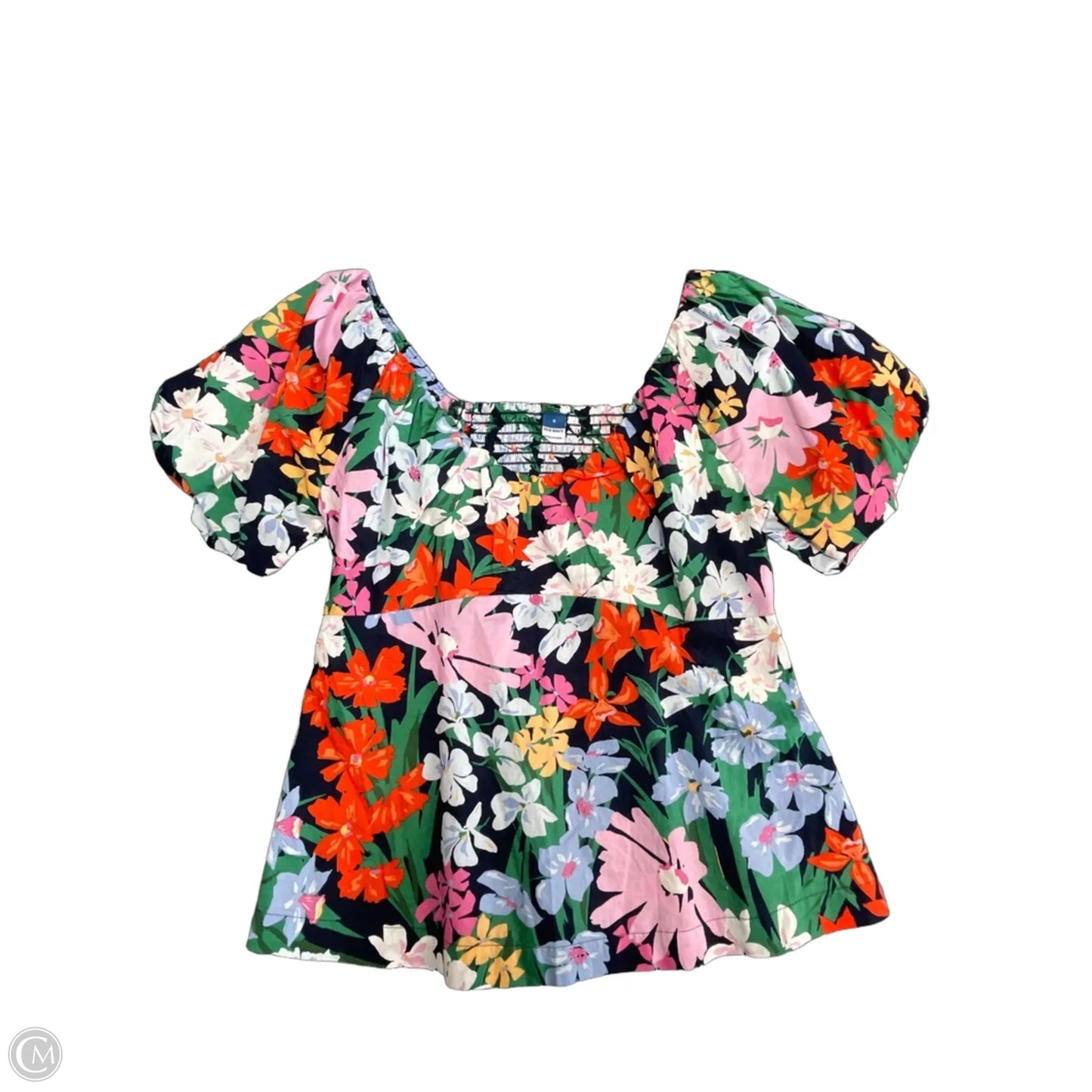 Top Short Sleeve By Old Navy In Floral Print, Size: S