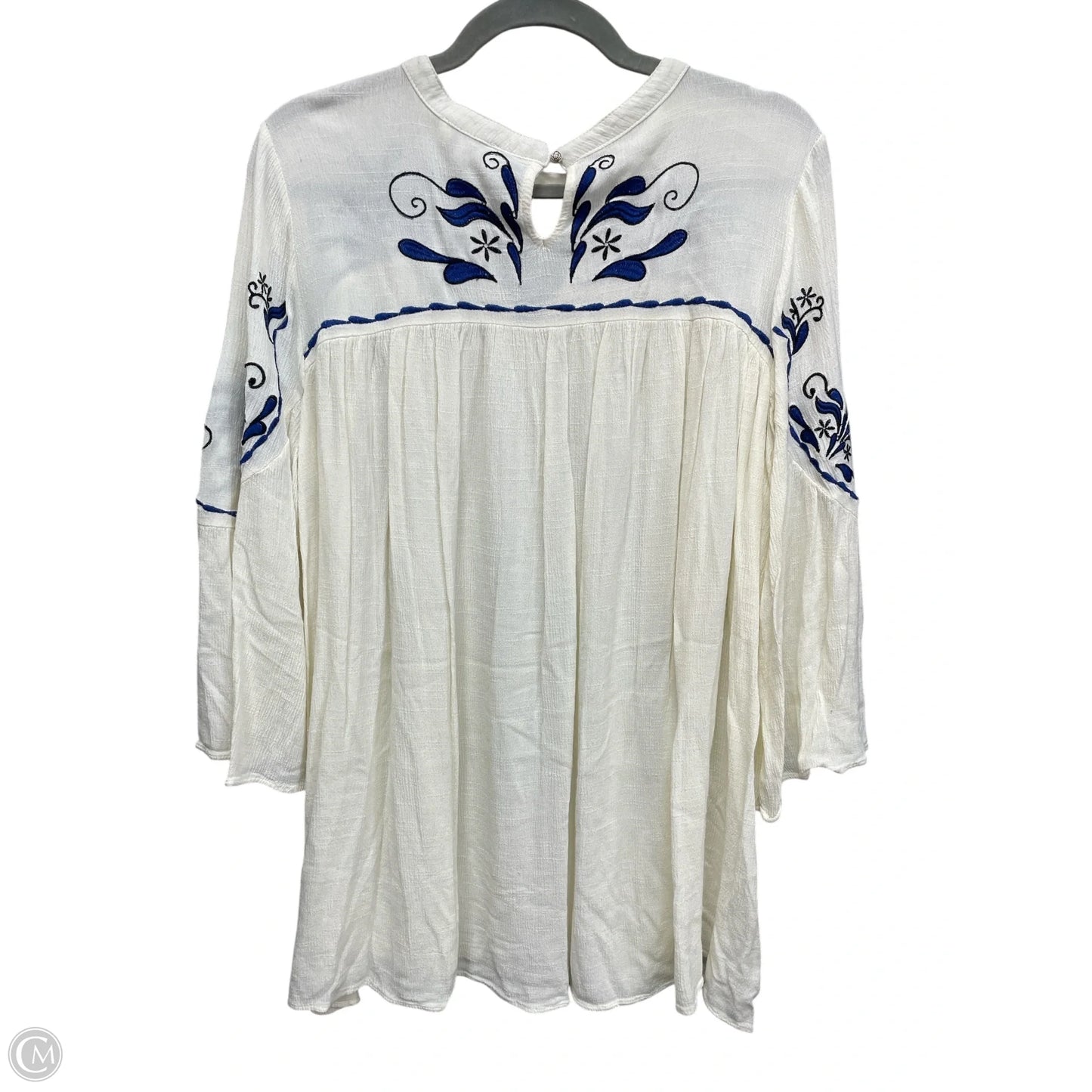 Top 3/4 Sleeve By Umgee In Cream, Size: M