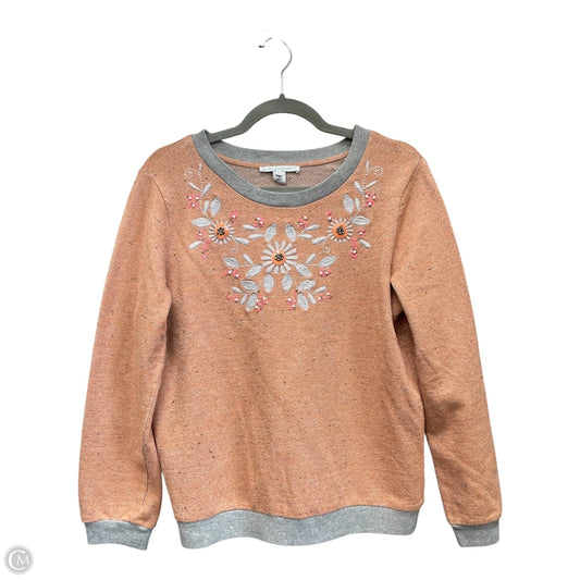 Top Short Sleeve By Ann Taylor In Navy, Size: S