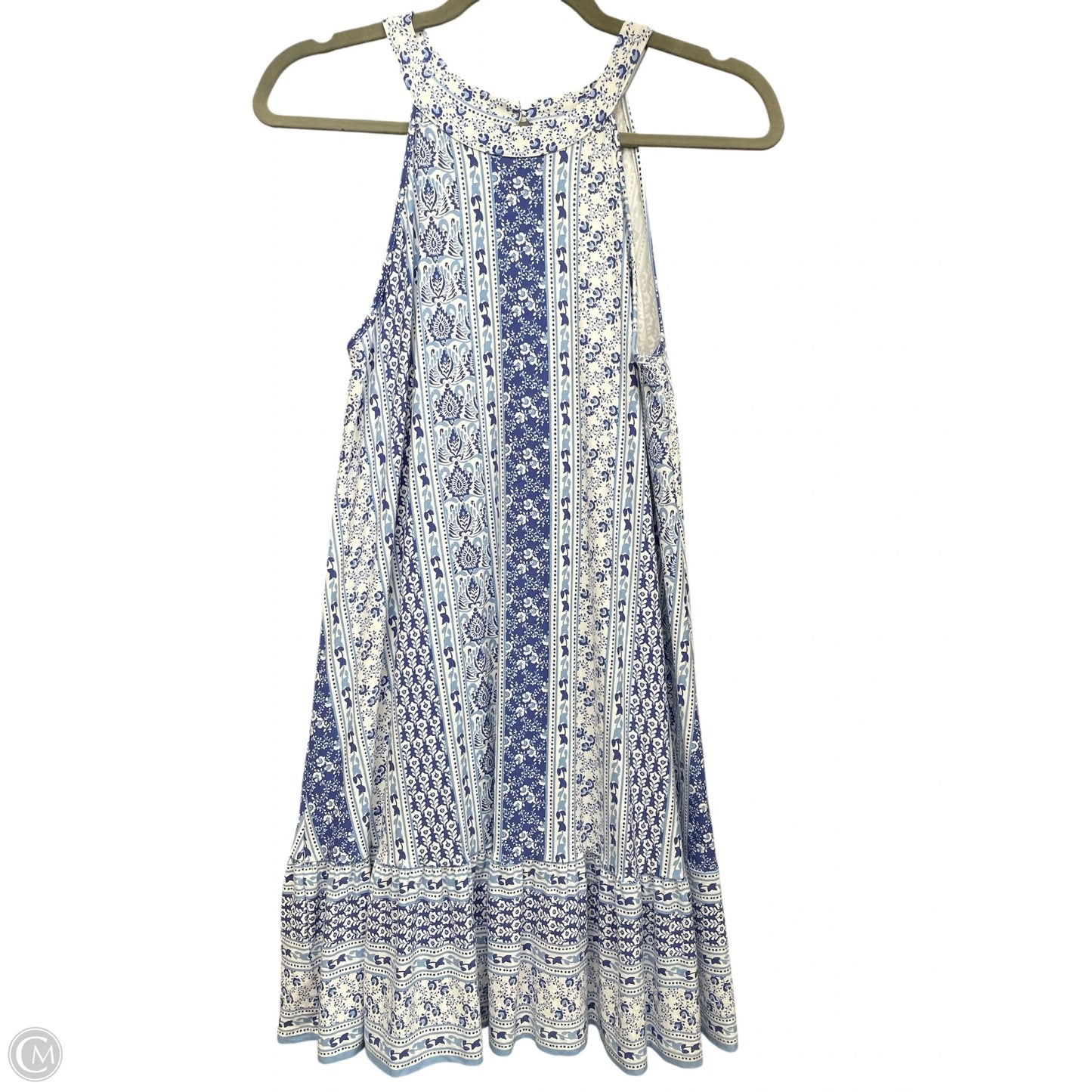 Dress Casual Short By Loft In Blue & White, Size: S