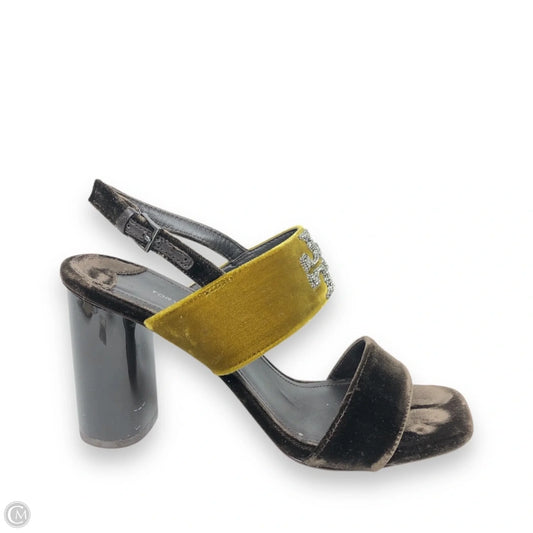 Sandals Designer By Tory Burch In Brown & Green, Size: 7