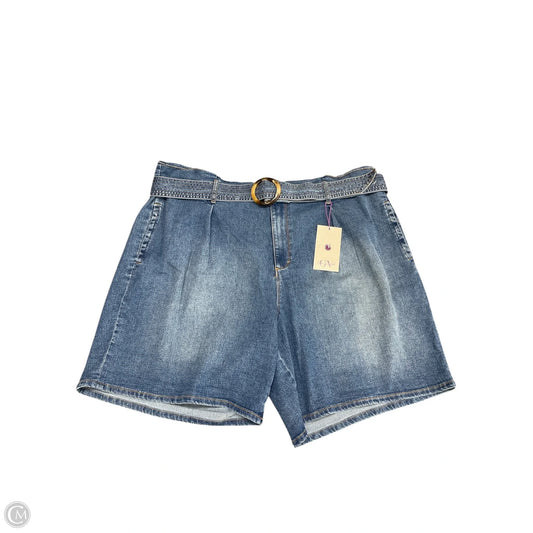 Shorts By Gloria Vanderbilt In Blue Denim, Size: 22