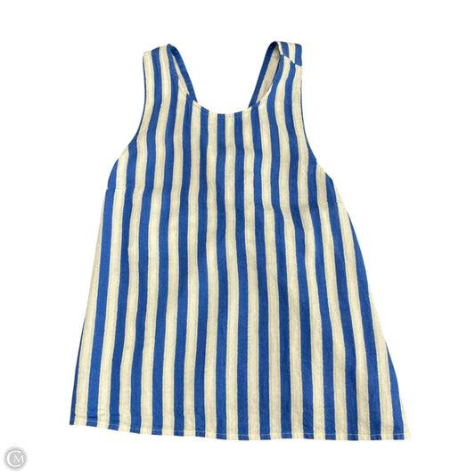 Top Sleeveless By J. Crew In Blue & White, Size: Xs