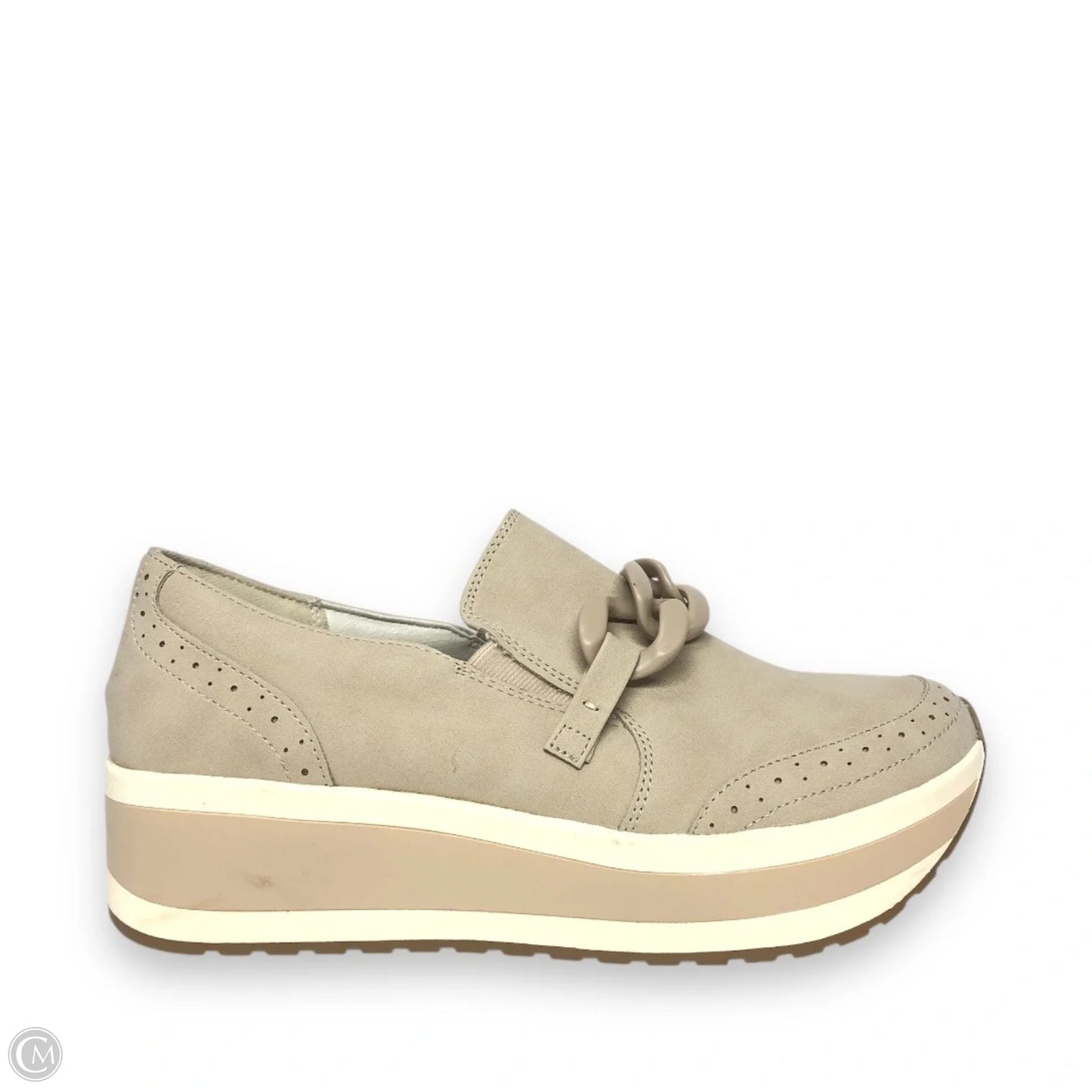 Shoes Heels Platform By Dv In Beige, Size: 11