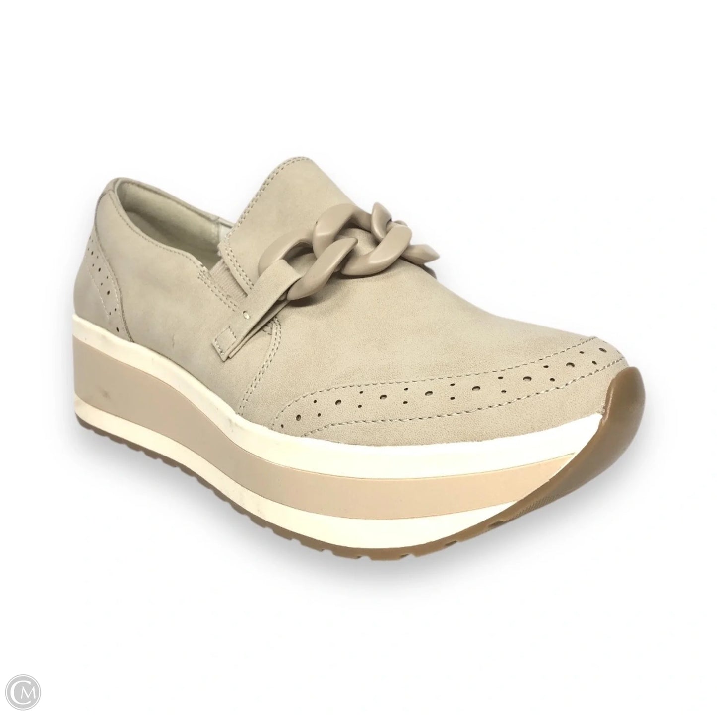 Shoes Heels Platform By Dv In Beige, Size: 11
