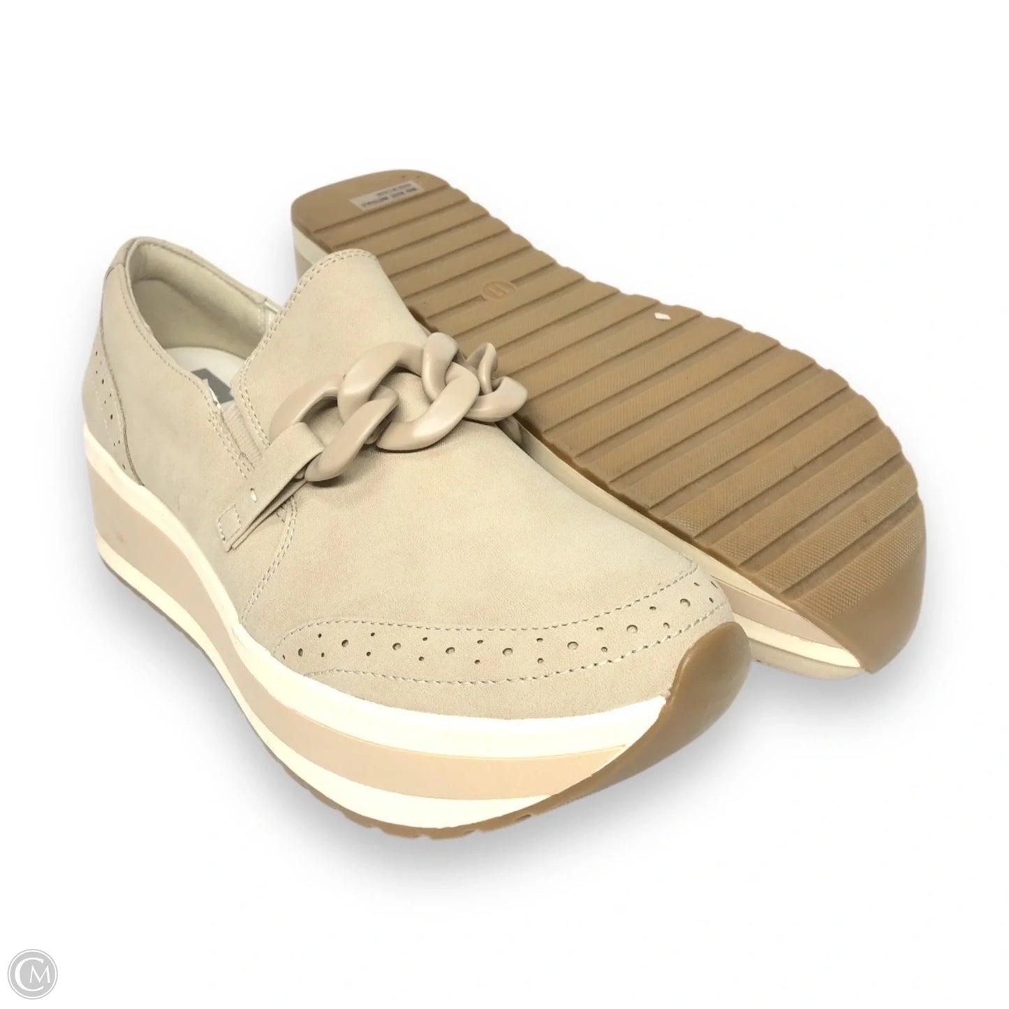 Shoes Heels Platform By Dv In Beige, Size: 11