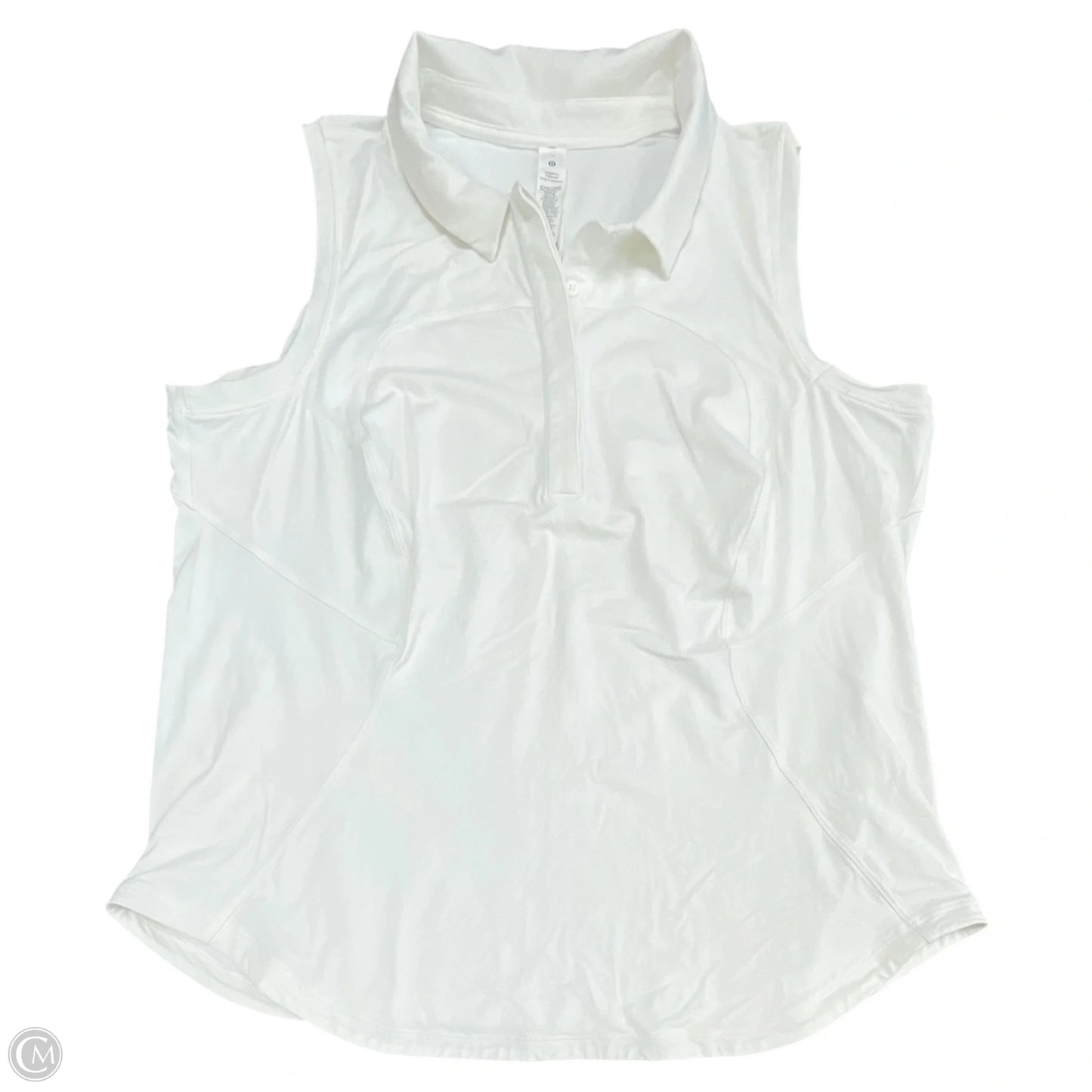 Athletic Tank Top By Lululemon In White, Size: 14