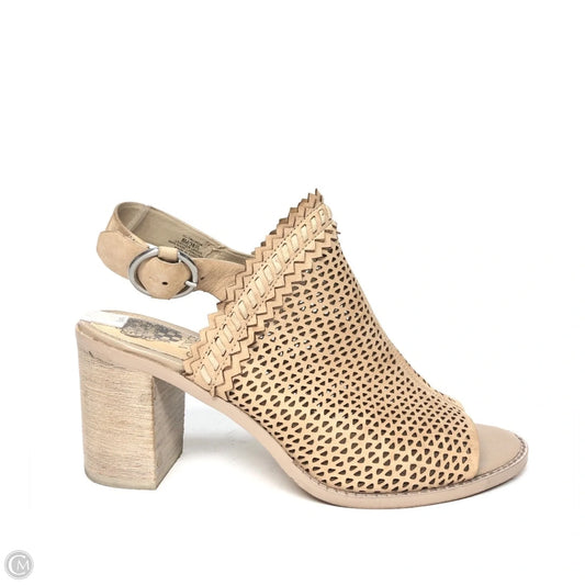 Sandals Heels Block By Vince Camuto In Beige, Size: 8