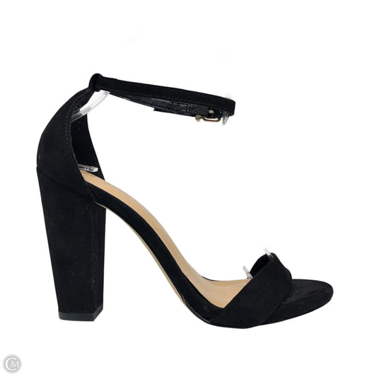 Sandals Heels Block By Express In Black, Size: 7