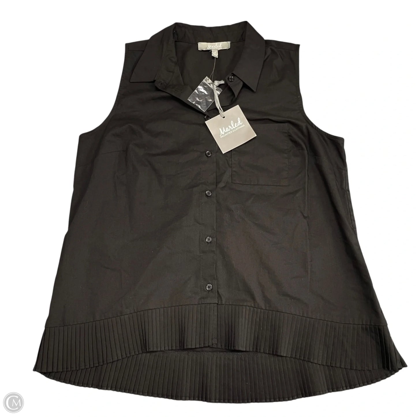 Top Sleeveless By Marled In Black, Size: M