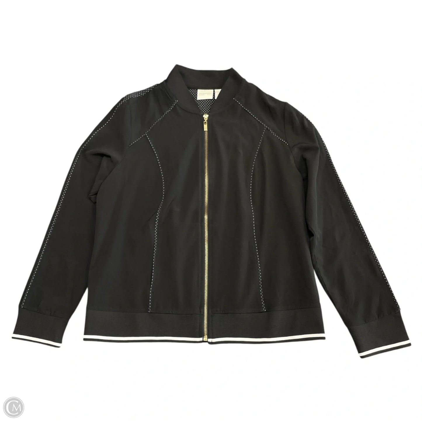 Athletic Jacket By Zenergy By Chicos In Black, Size: S