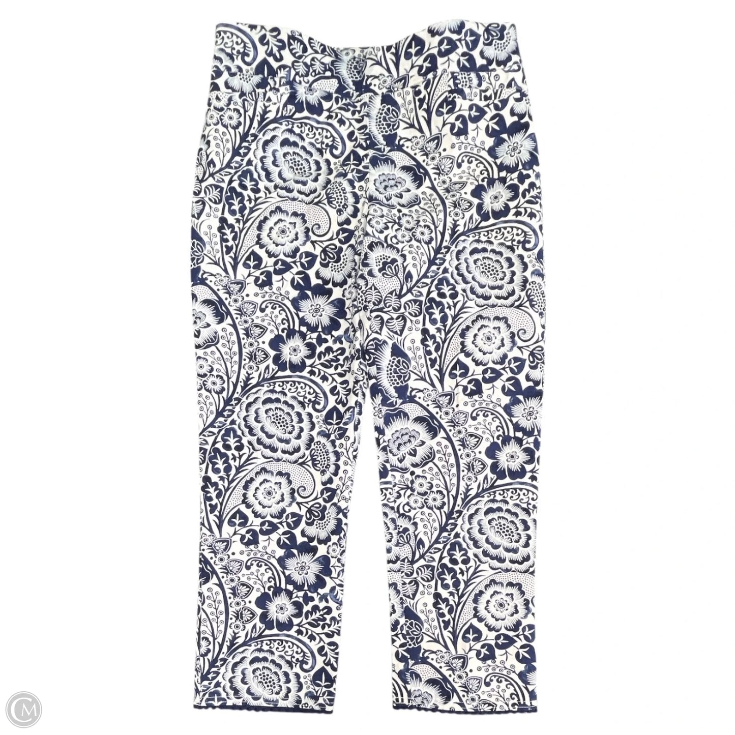 Pants Chinos & Khakis By Chicos In Blue & White, Size: 2p