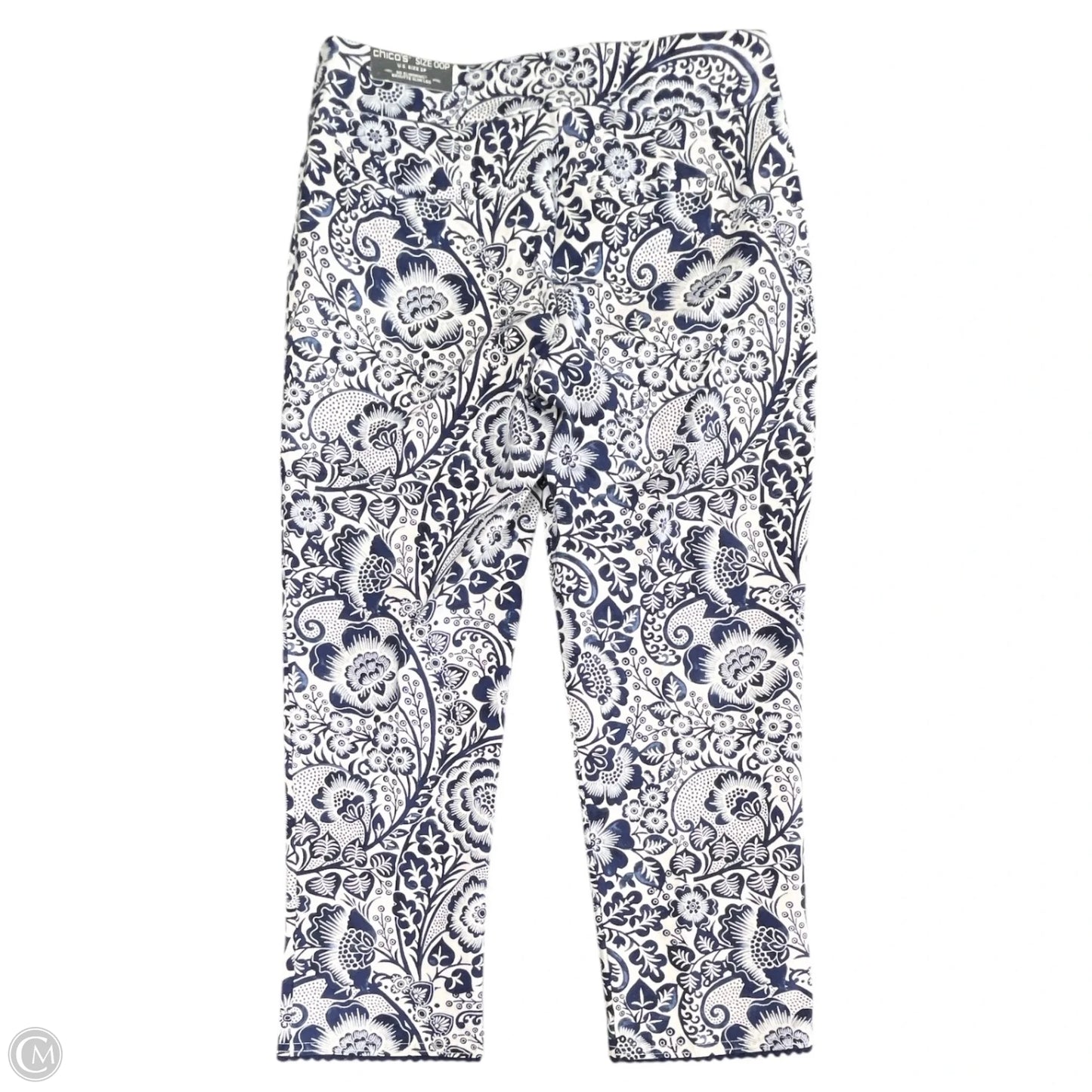 Pants Chinos & Khakis By Chicos In Blue & White, Size: 2p