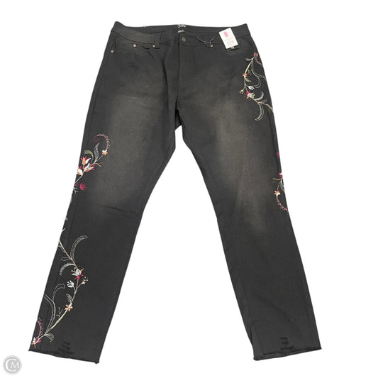 Jeans Skinny By Cme In Black Denim, Size: 16
