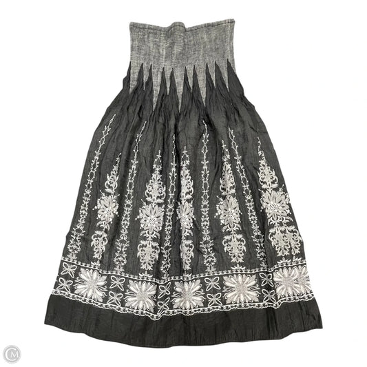 Skirt Midi By Lapis In Black & Grey, Size: M