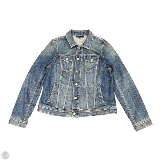 Jacket Denim By Talbots In Blue Denim, Size: L