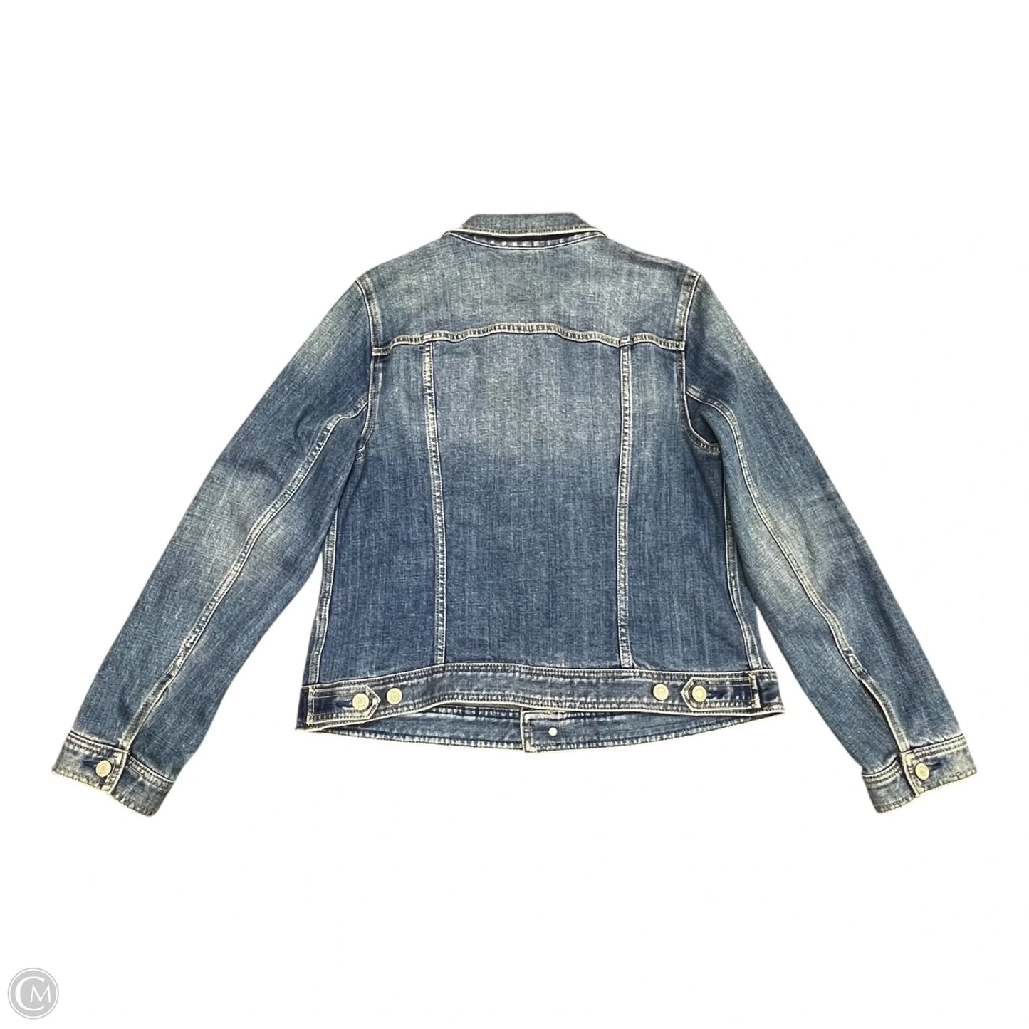 Jacket Denim By Talbots In Blue Denim, Size: L