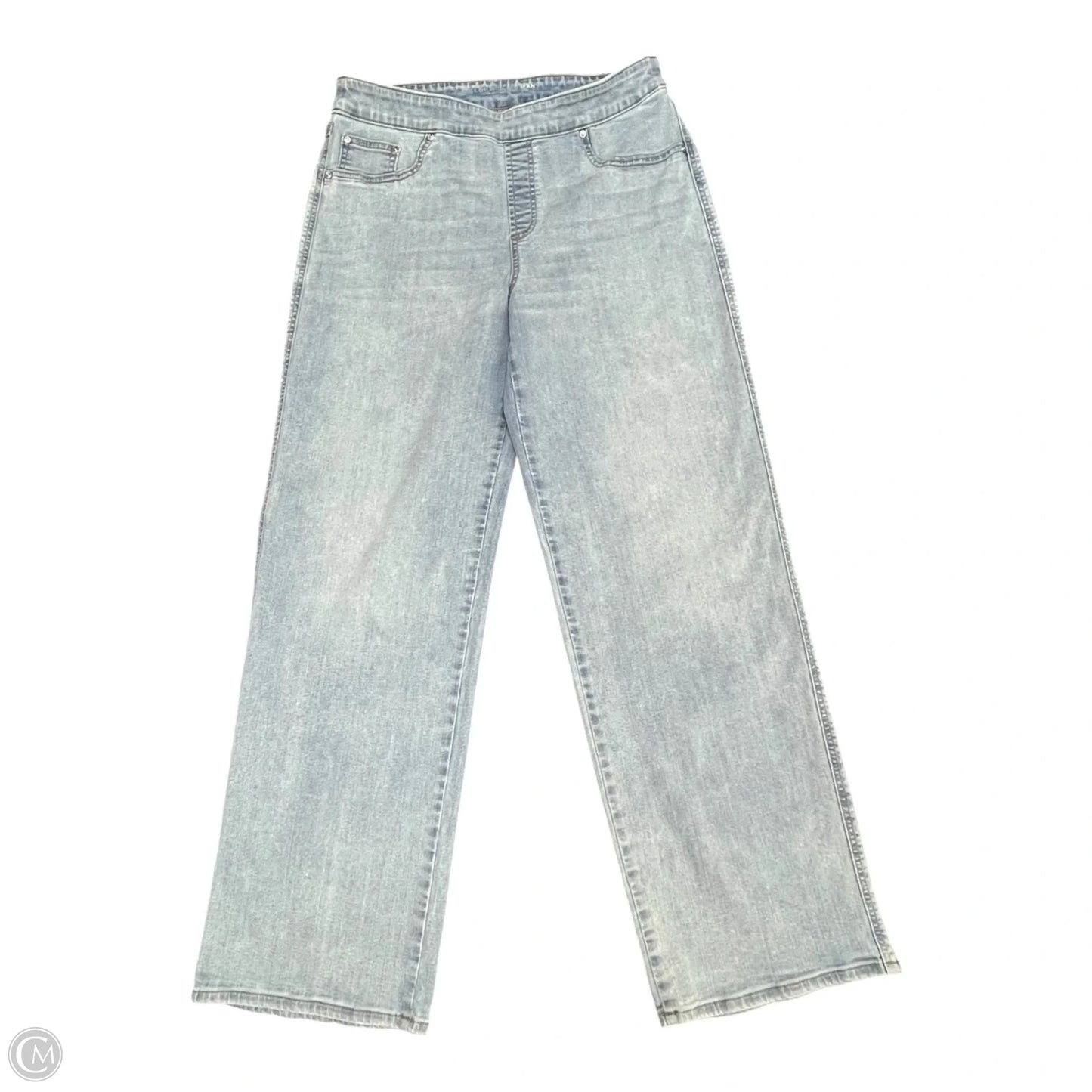Jeans Wide Leg By Chicos In Blue Denim, Size: 10