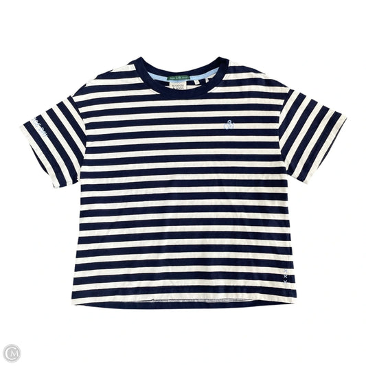 Top Short Sleeve Basic By Scotch & Soda In Blue & White, Size: S