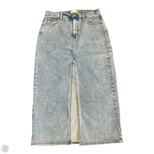 Skirt Midi By Universal Thread In Blue Denim, Size: 12