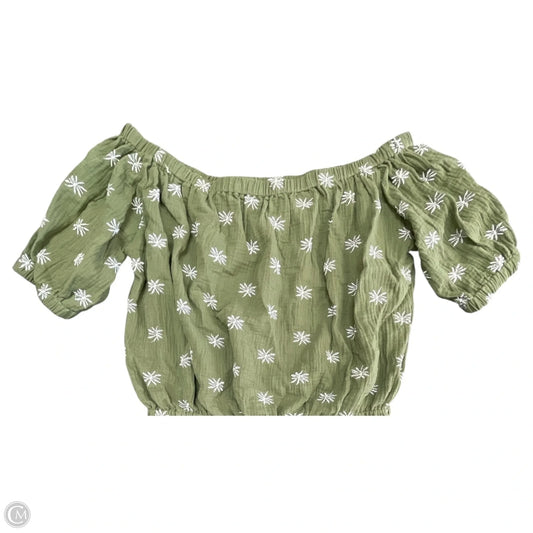 Top Short Sleeve By Clothes Mentor In Green, Size: L