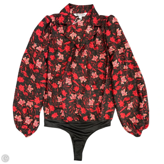Bodysuit By Walter Baker In Black & Red, Size: S