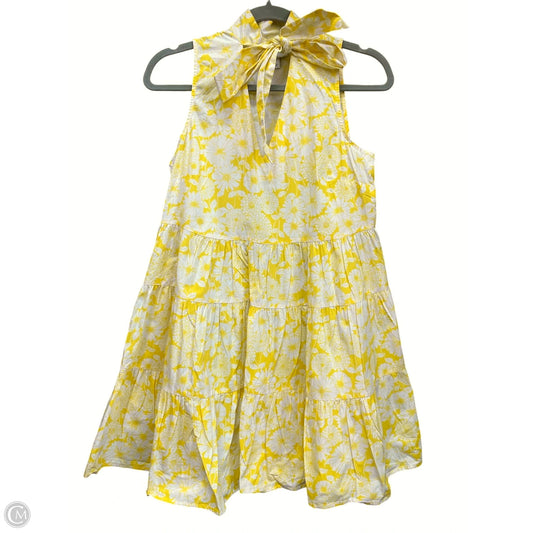 Dress Casual Short By Target-designer In White & Yellow, Size: Xs