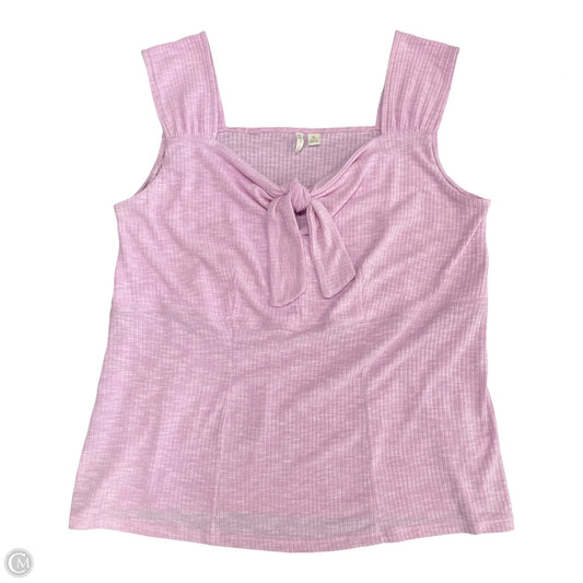 Top Sleeveless By Cato In Pink, Size: Xl
