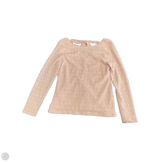 Top Long Sleeve By Jennifer Lopez In Peach, Size: Xl