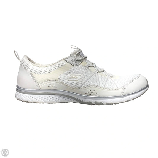 Shoes Athletic By Skechers In White, Size: 9
