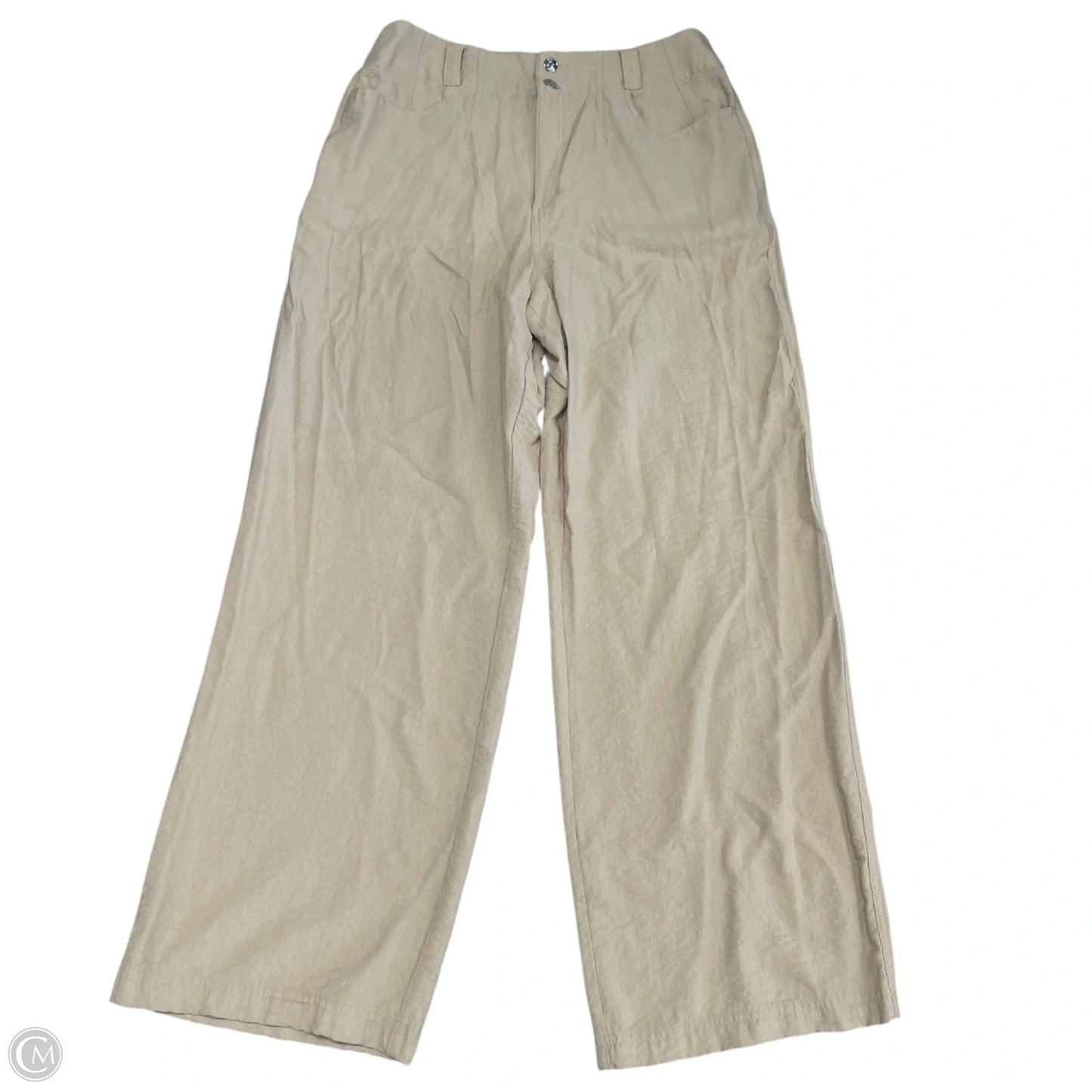 Pants Wide Leg By Dkny In Beige, Size: 14