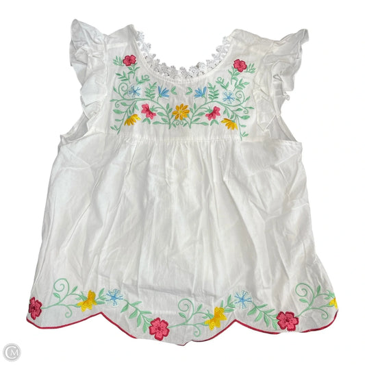 Top Sleeveless By Shein In White, Size: 12