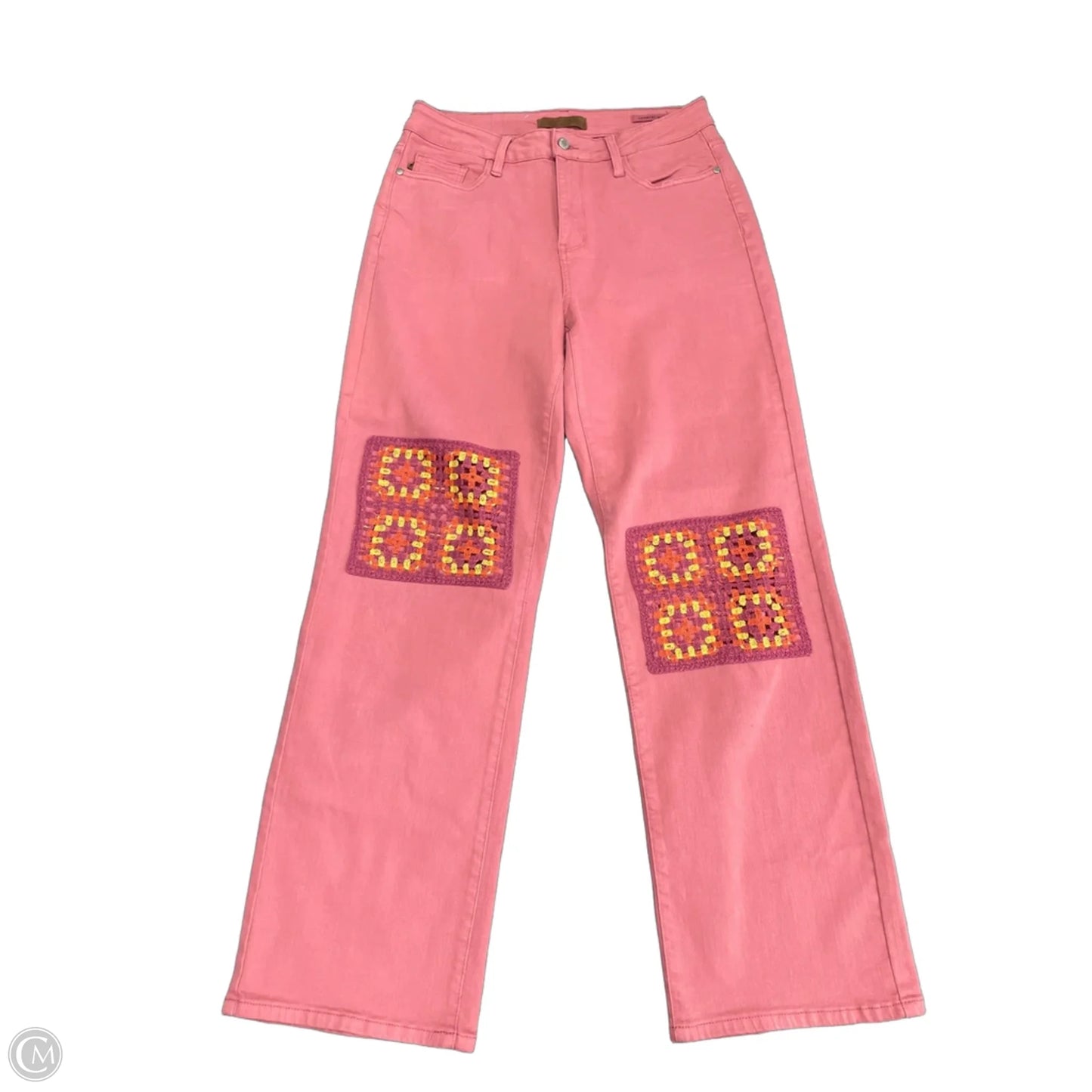 Jeans Straight By Judy Blue In Pink, Size: 14