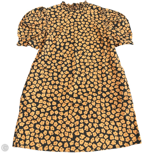 Dress Casual Short By Who What Wear In Black & Orange, Size: S