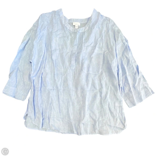 Top 3/4 Sleeve By Pure Jill In Blue, Size: Xlp