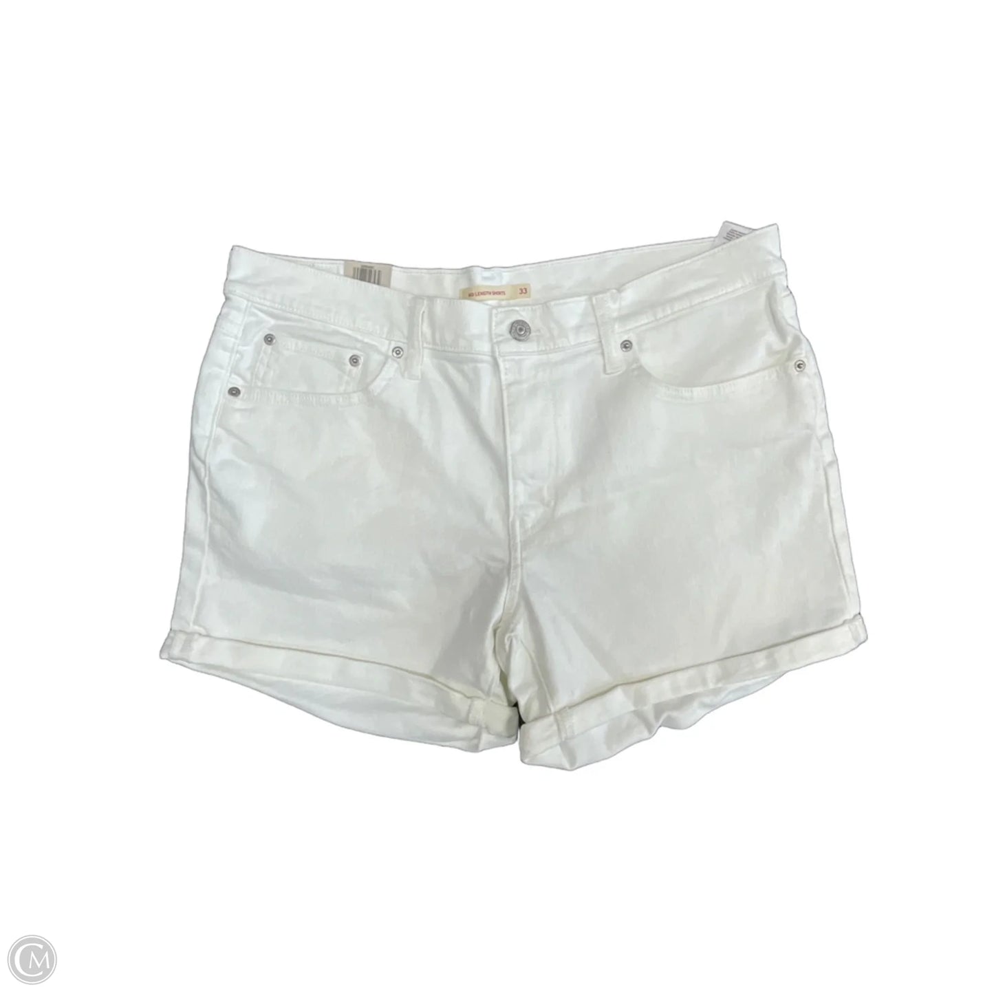 Shorts By Levis In White Denim, Size: 16
