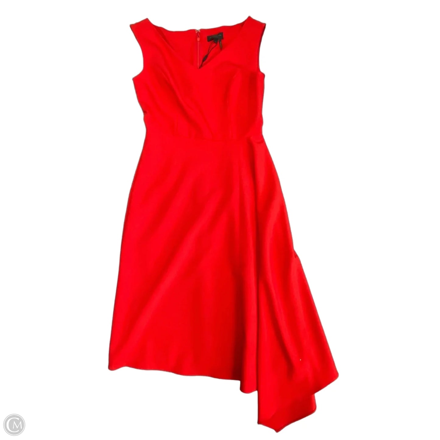 Dress Casual Midi By Donna Karan In Red, Size: 4