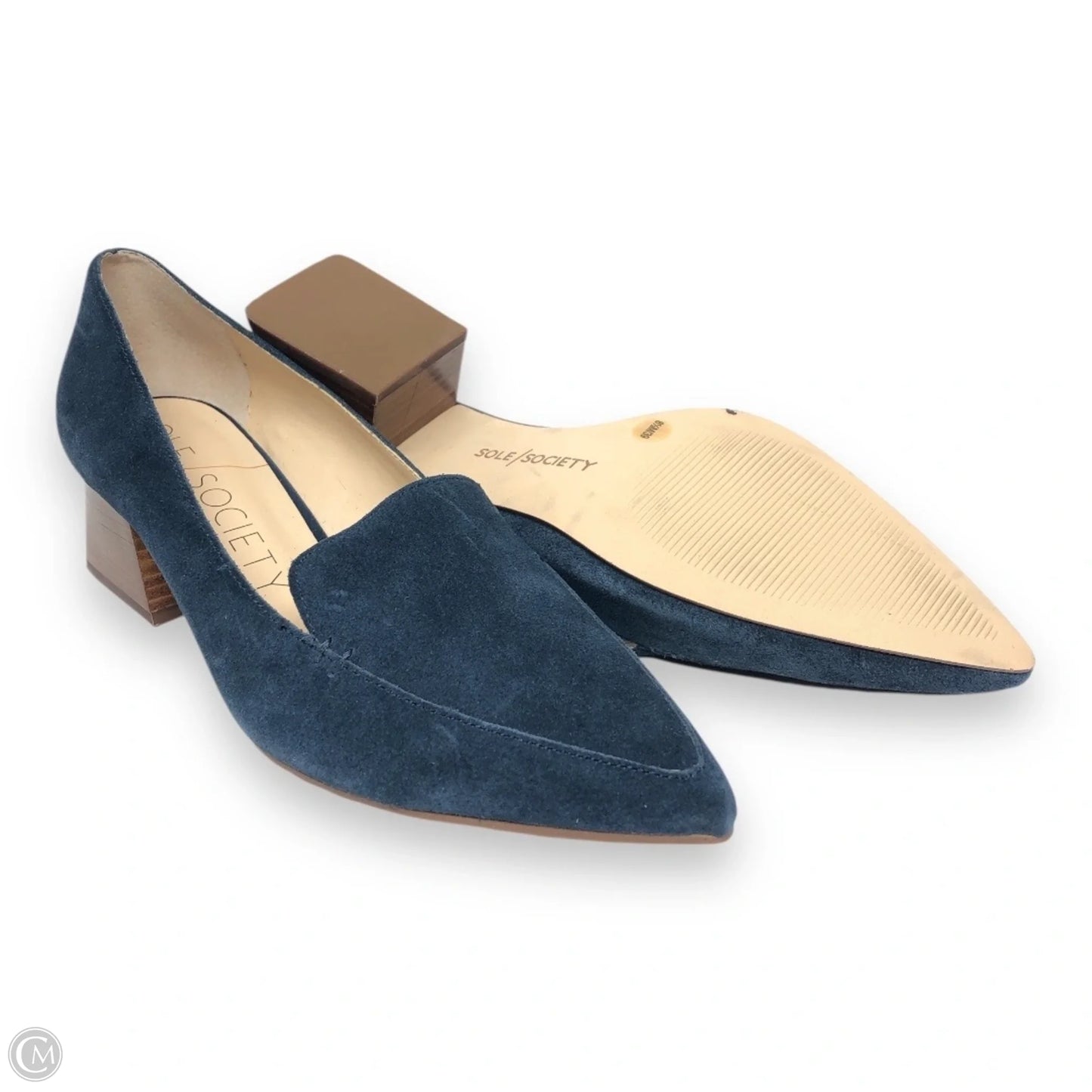 Shoes Heels Block By Sole Society In Navy, Size: 8.5