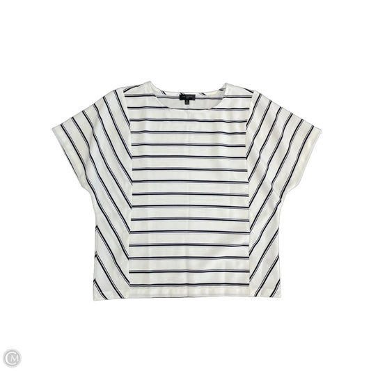 Top Short Sleeve By Limited In Blue & White, Size: Xs