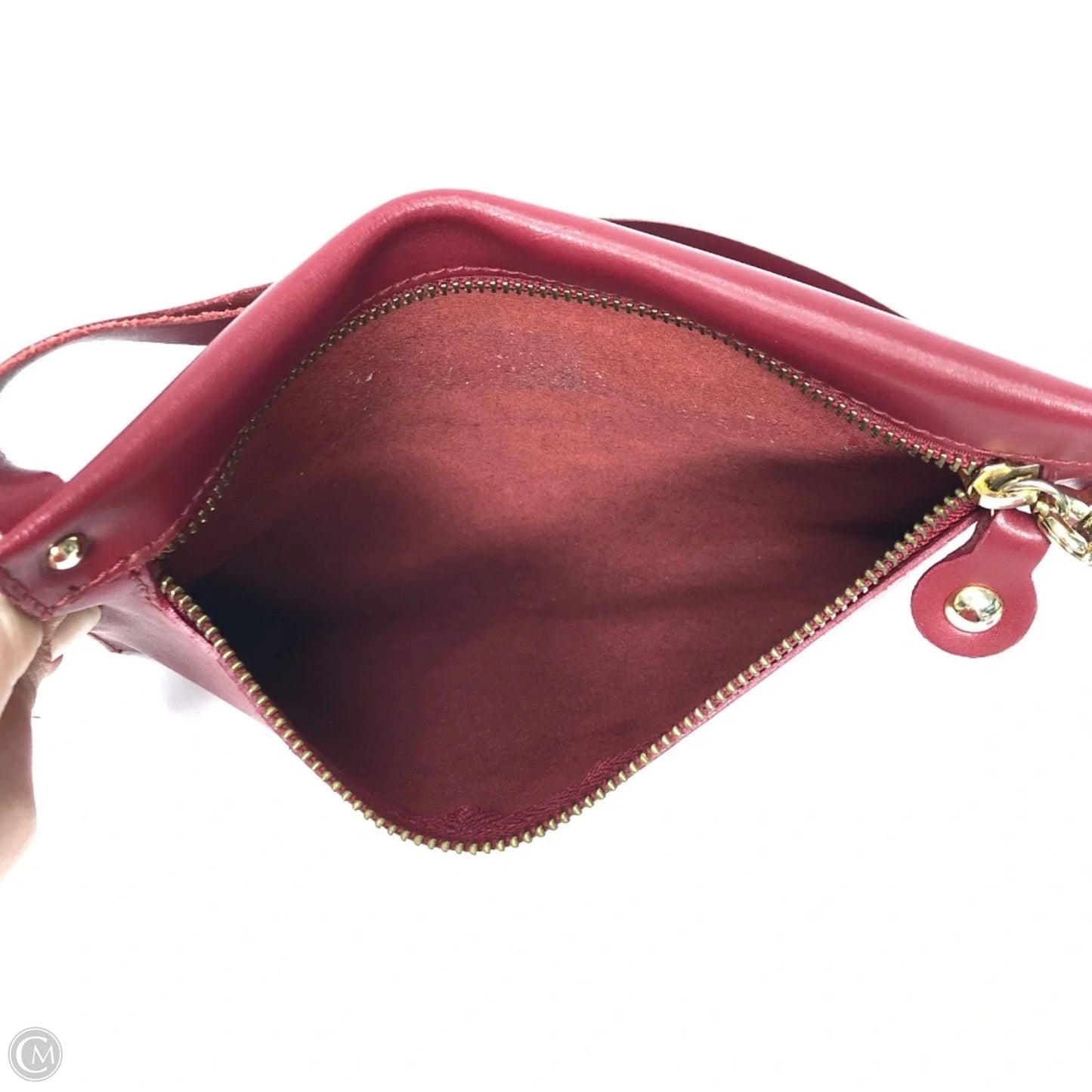 Wristlet Leather By Clothes Mentor, Size: Medium