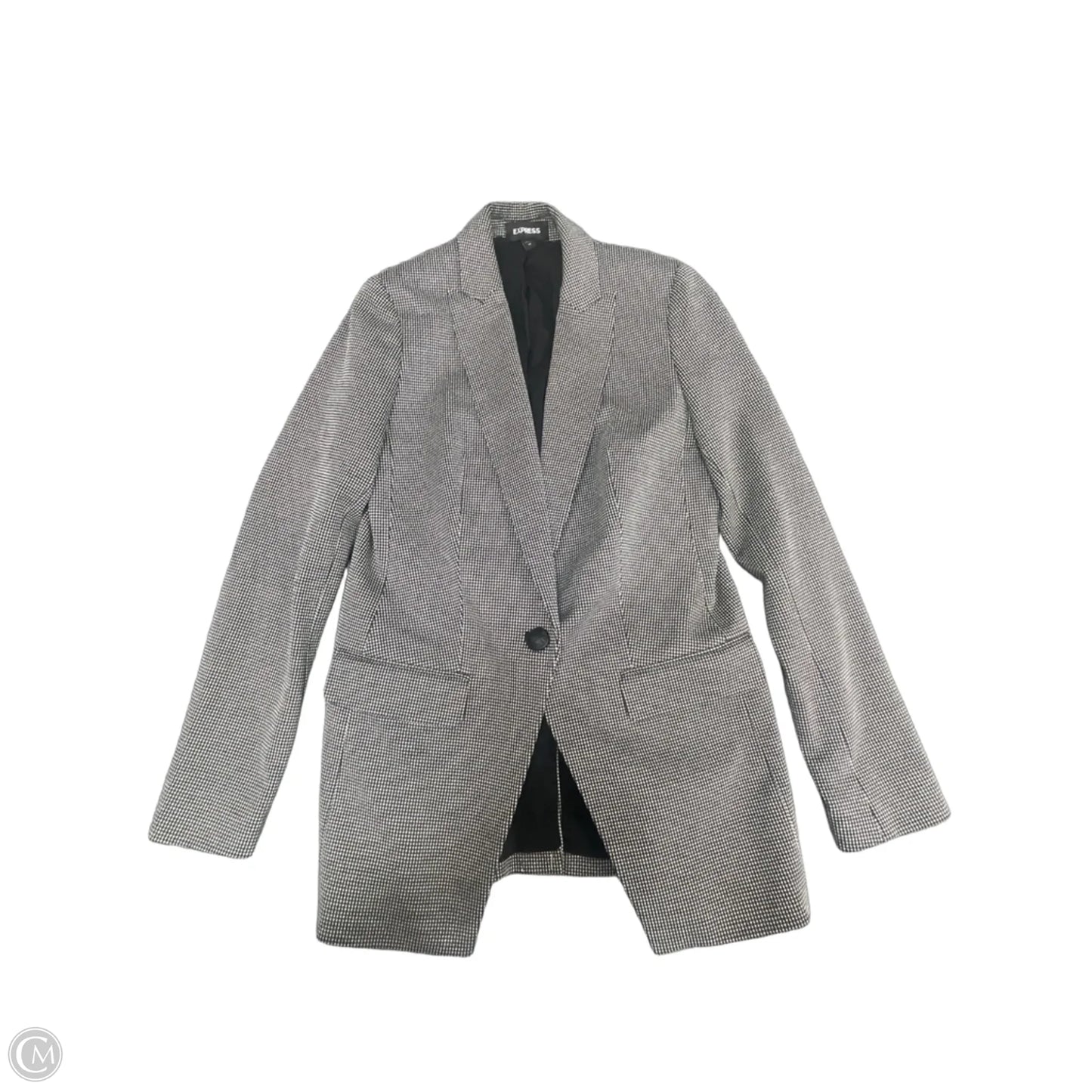 Blazer By Express In Black & White, Size: Xs