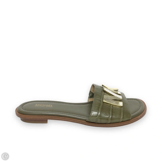 Sandals Designer By Michael Kors In Green, Size: 8