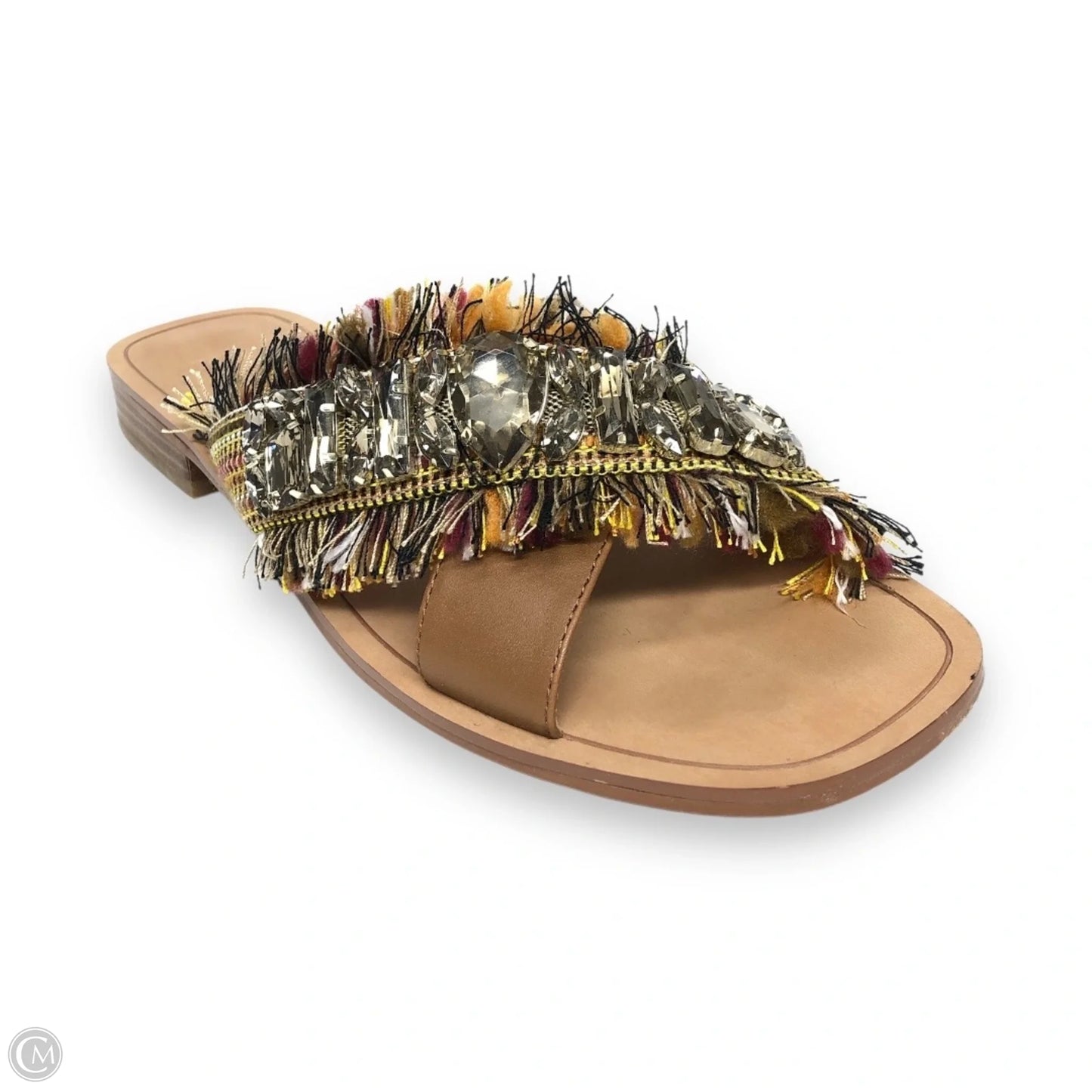 Sandals Flats By Crown Vintage In Brown, Size: 9