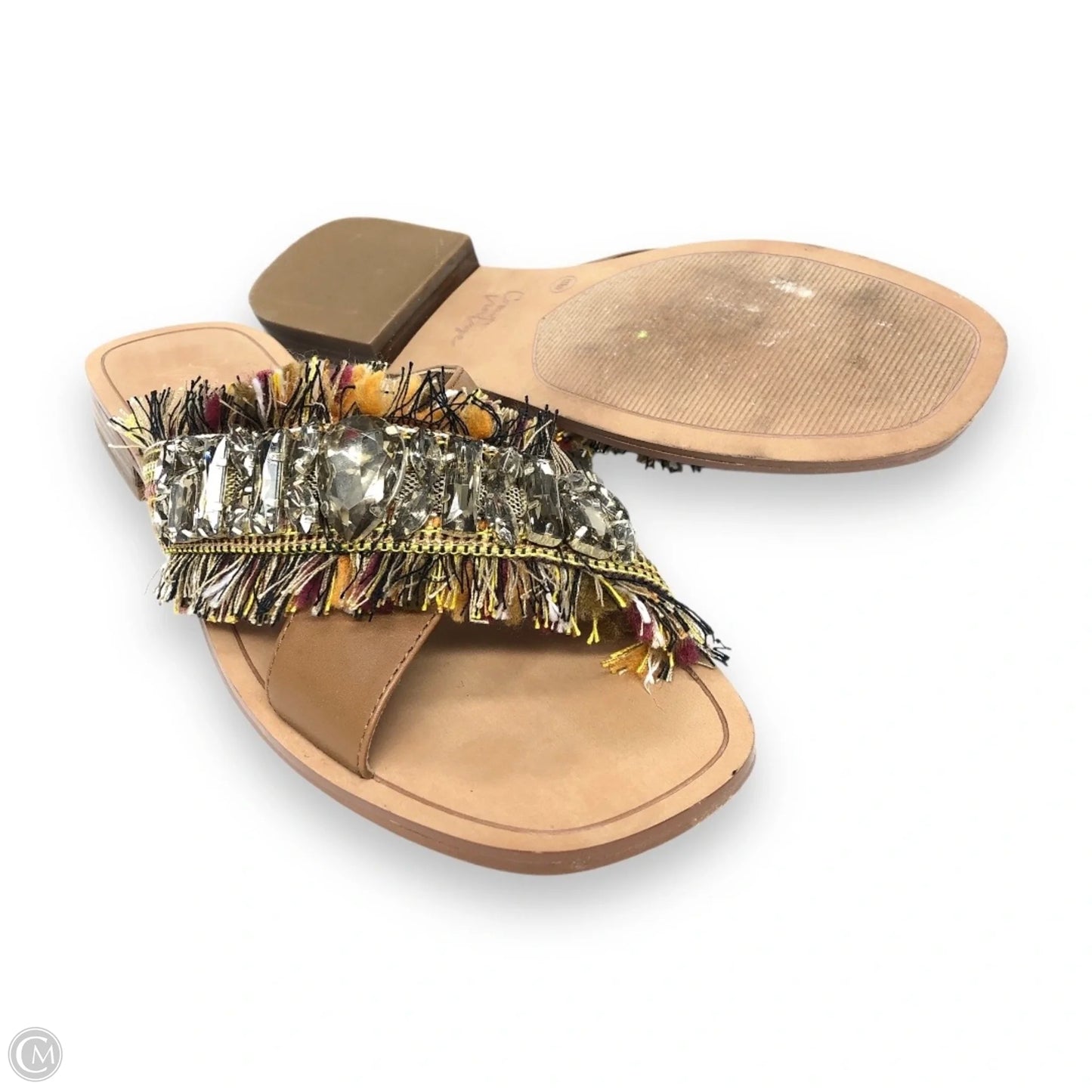 Sandals Flats By Crown Vintage In Brown, Size: 9