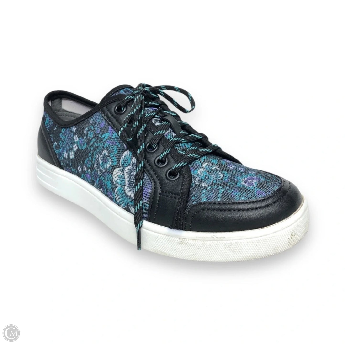 Shoes Sneakers By Alegria In Black & Blue, Size: 7