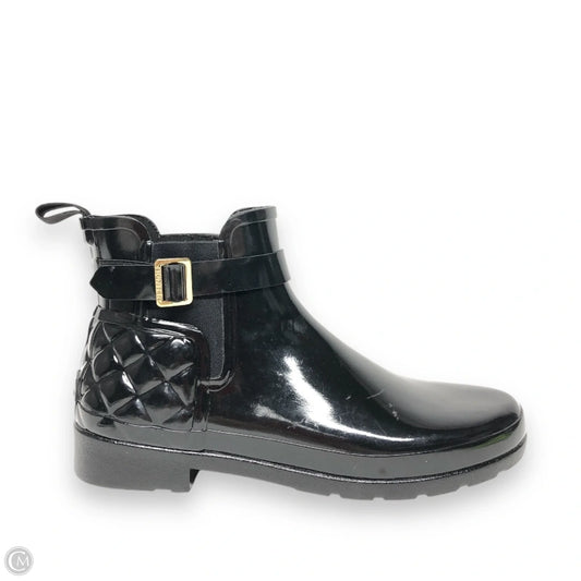 Boots Ankle Heels By Hunter In Black, Size: 10