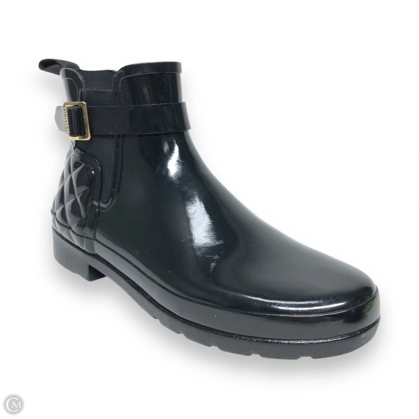Boots Ankle Heels By Hunter In Black, Size: 10